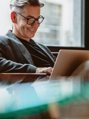 Man on laptop